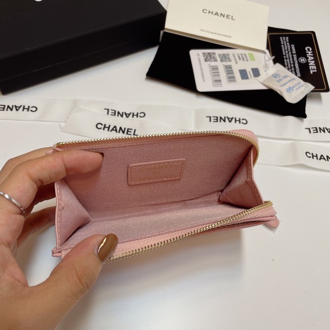 Chanel CLASSIC CARD HOLDER AP3179 PINK