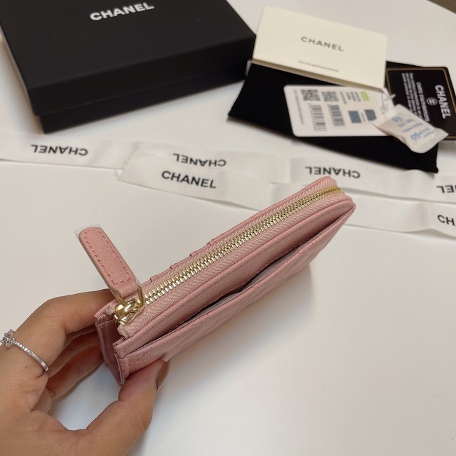 Chanel CLASSIC CARD HOLDER AP3179 PINK