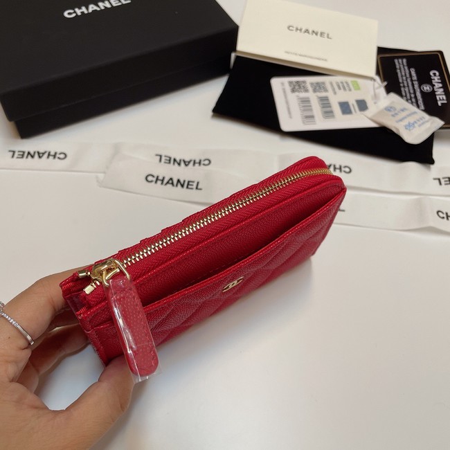 Chanel CLASSIC CARD HOLDER AP3179 RED