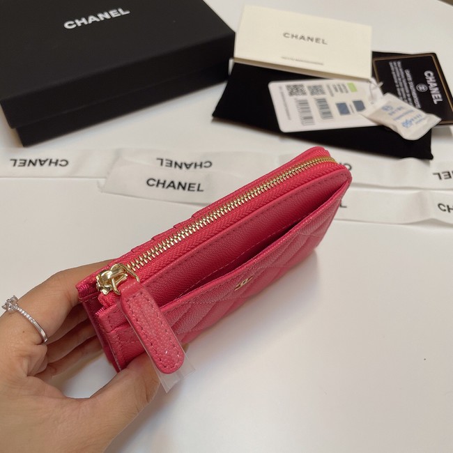 Chanel CLASSIC CARD HOLDER AP3179 rose