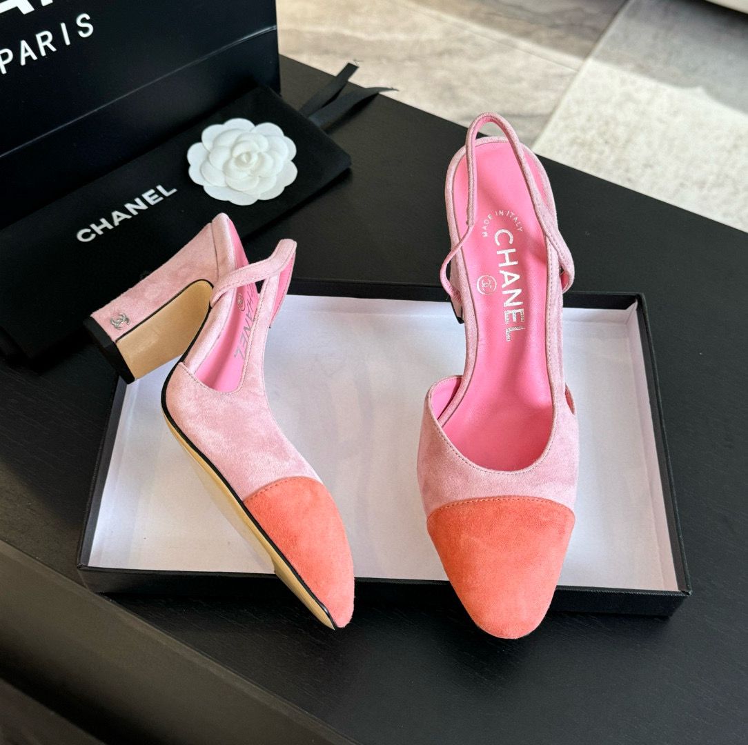 Chanel Sandal 95MM Hight Heels Shoes C50223 Peach