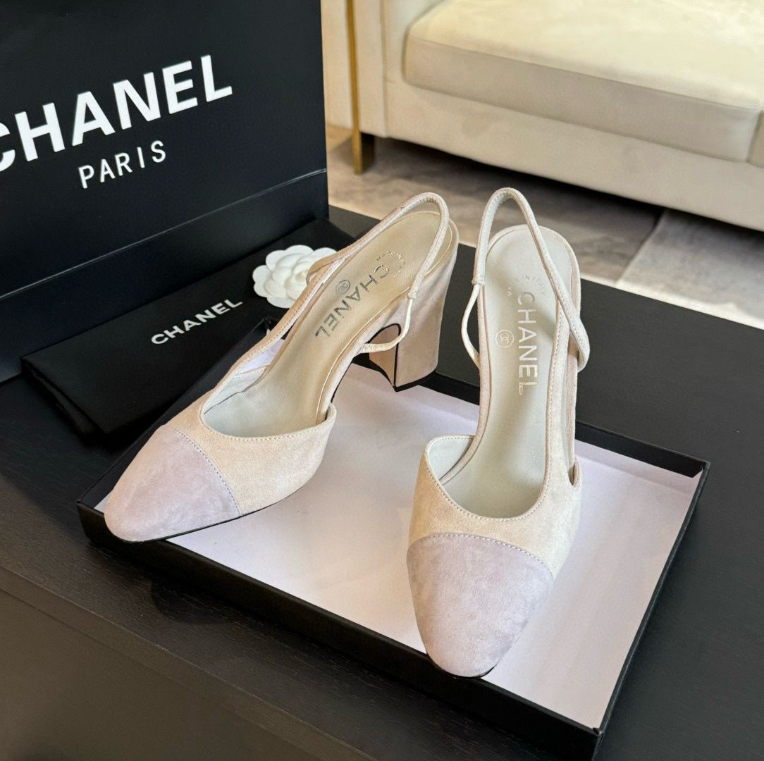 Chanel Sandal 95MM Hight Heels Shoes C50223 Light Gray