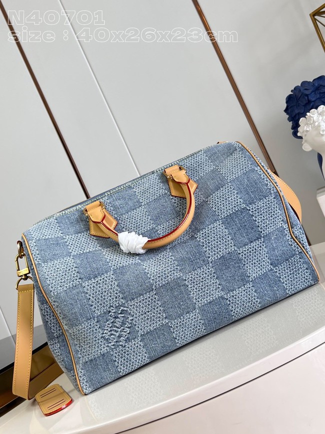 Louis Vuitton Speedy 40 Bandouliere N40701 Blue