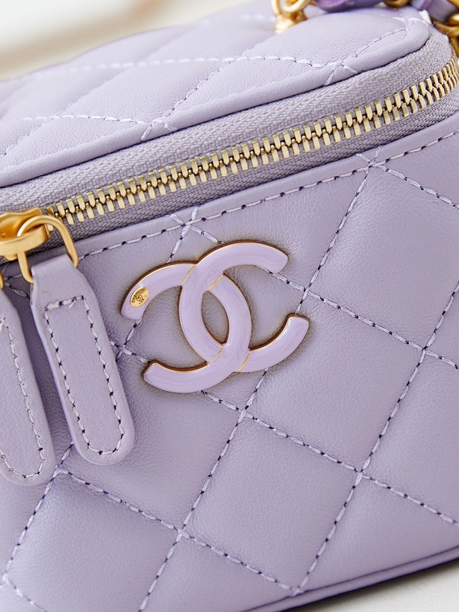 CHANEL CLUTCH WITH CHAIN AP3941 Light Purple