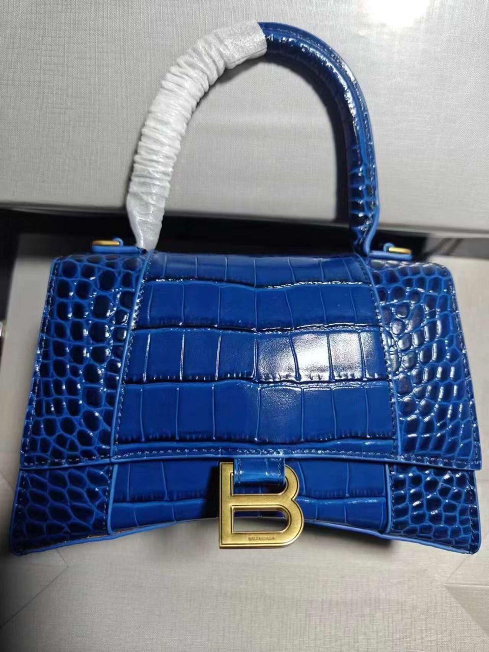 Balenciaga Hourglass XS Top Handle Bag 28331S blue