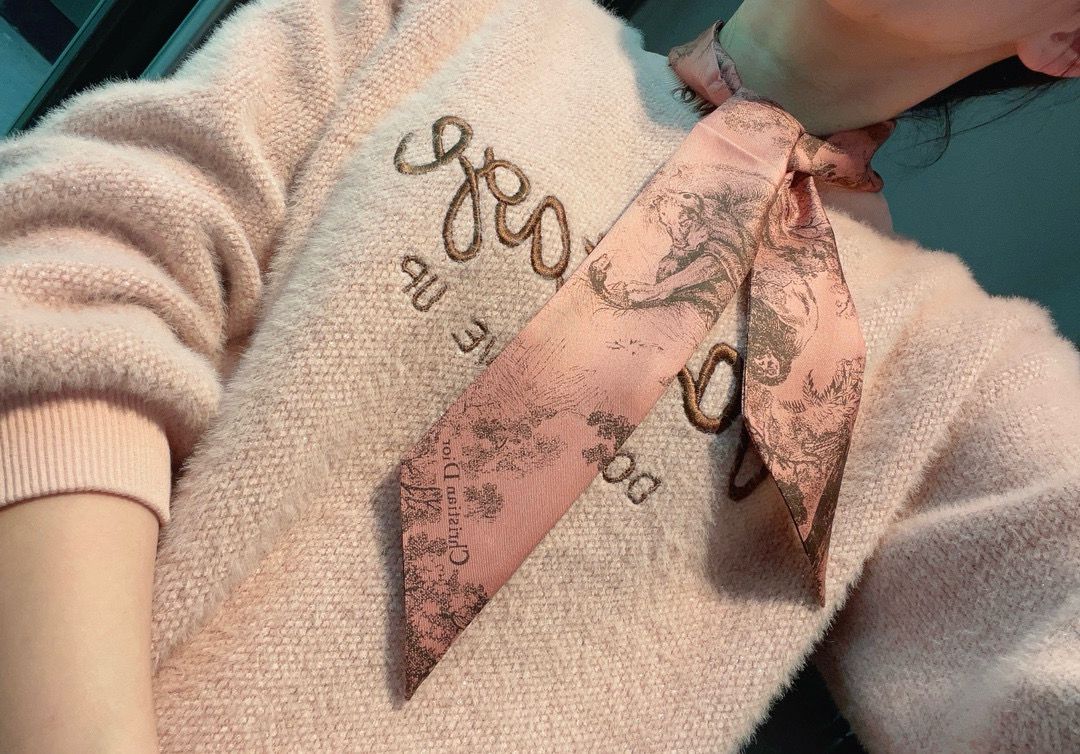 Dior Scarf D3098 Pink