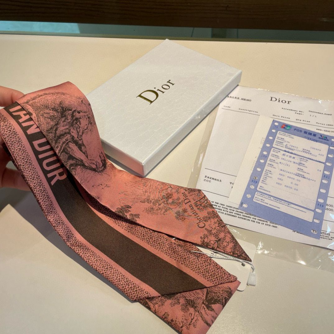 Dior Scarf D3098 Pink