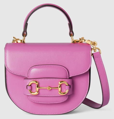 GUCCI HORSEBIT 1955 MINI TOP HANDLE BAG 781387 Pink 