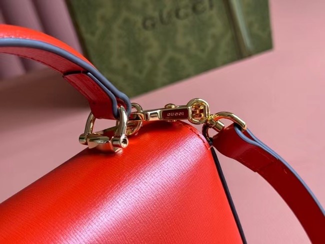 GUCCI HORSEBIT 1955 MINI TOP HANDLE BAG 781387 Orange