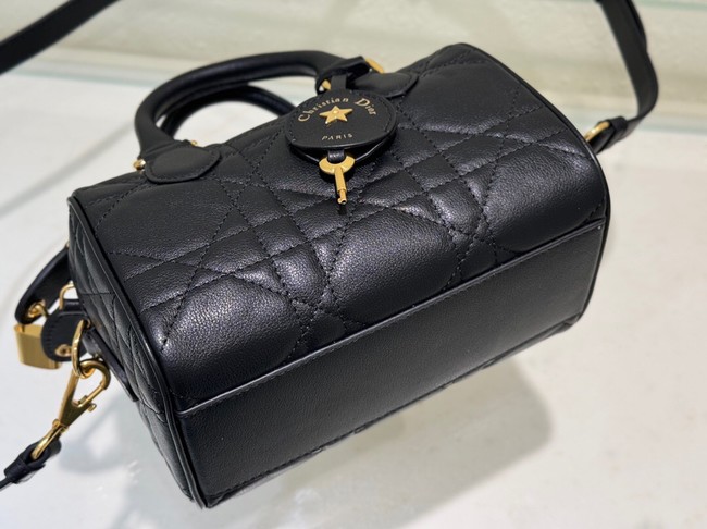 Dior Groove 20 Bag Black Macrocannage Calfskin M1364U