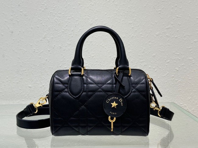 Dior Groove 20 Bag Black Macrocannage Calfskin M1364U