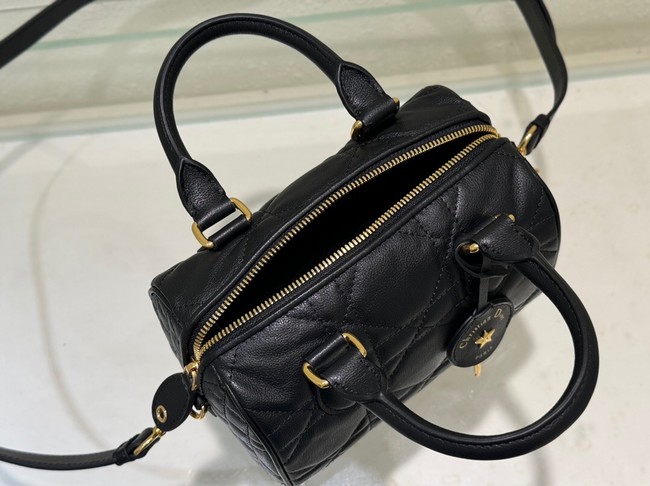 Dior Groove 20 Bag Black Macrocannage Calfskin M1364U