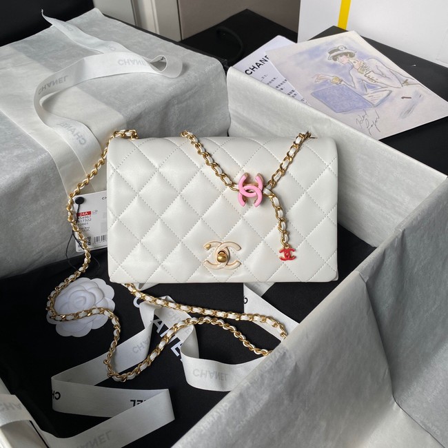 Chanel SMALL FLAP BAG AS4967 white