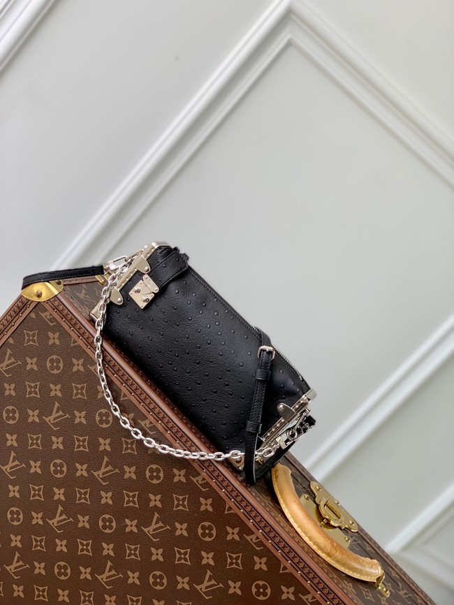 Louis Vuitton Slim Trunk Ostrich M25445 black