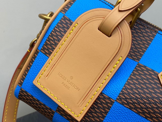 Louis Vuitton Speedy 18 Bandouliere Damier Pop N40595 blue