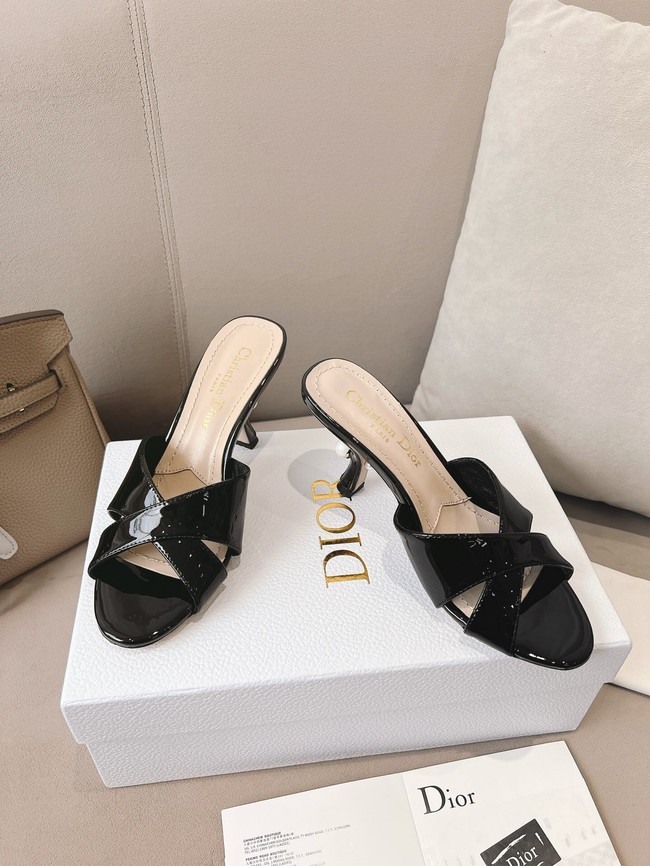 Dior Tribales Heeled Slide Suede Calfskin 11234-3