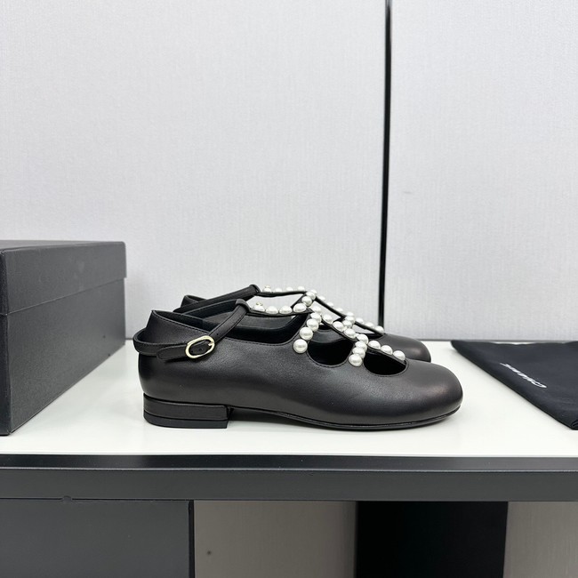 Chanel MARY JANES Goatskin & Imitation Pearls 11240-4