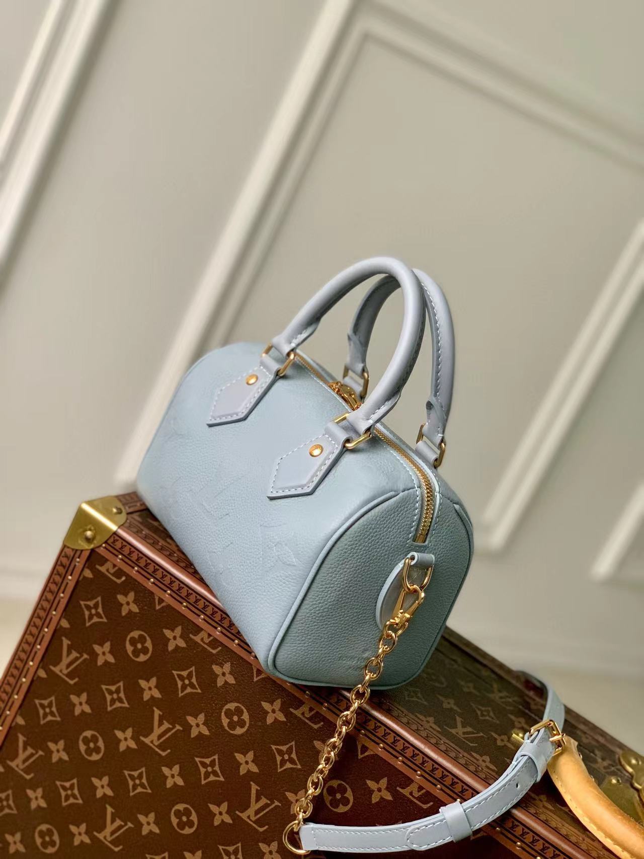 Louis Vuitton Speedy Monogram Empreinte 20 M58953 blue