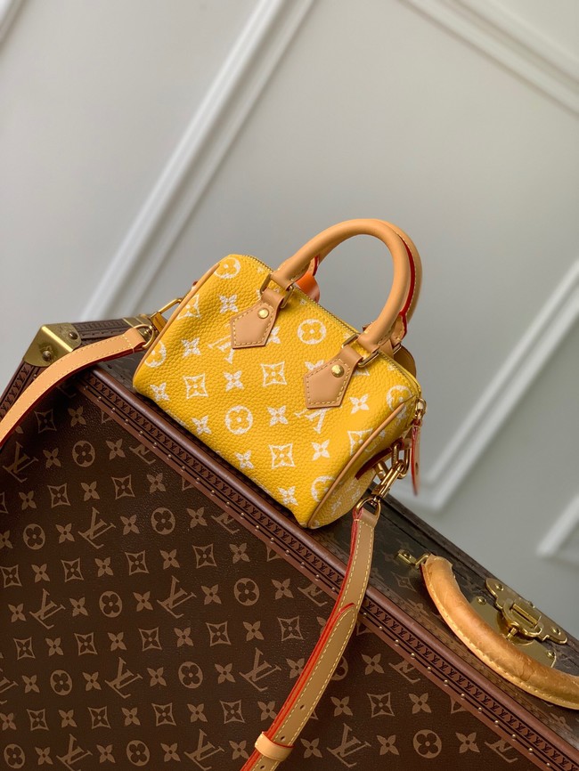 Louis Vuitton Speedy 18 Bandouliere Damier Pop M40595 yellow