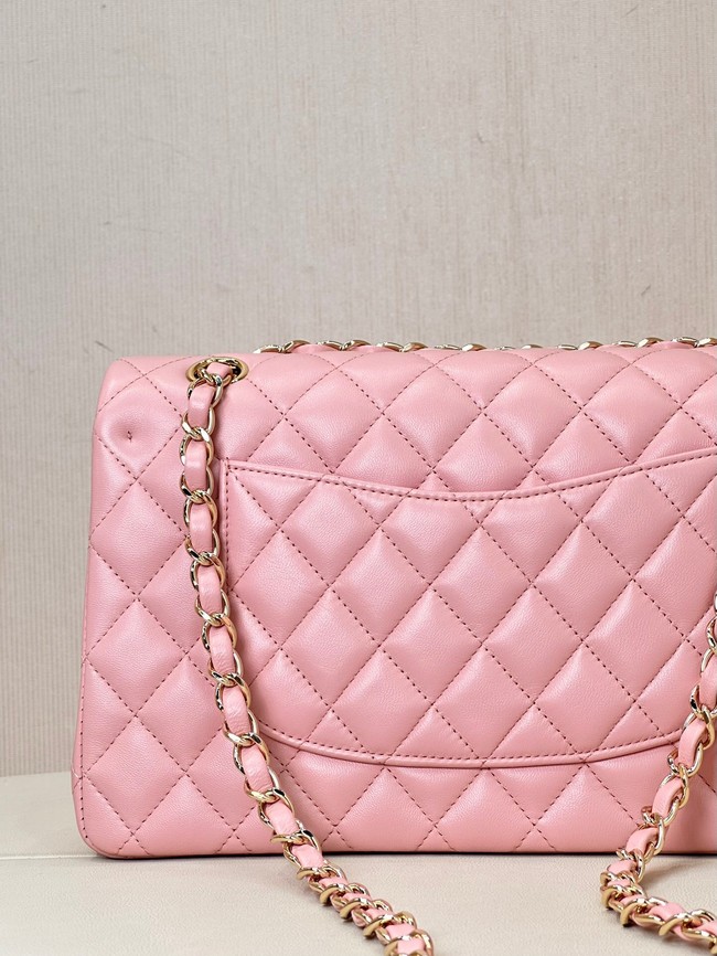 Chanel CLASSIC 11.12 HANDBAG Lambskin & Gold-Tone Metal A01112 pink