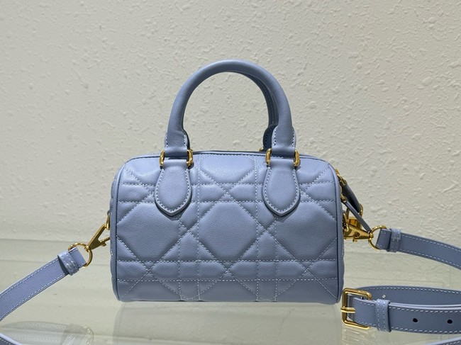 Dior Groove 20 Bag Pale Blue Macrocannage Calfskin M1364UBOL