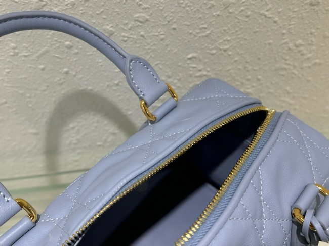 Dior Groove 25 Bag Macrocannage Calfskin M1365UBOL Pale Blue