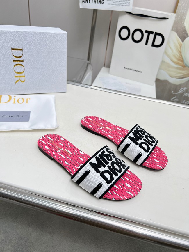 Dior Dway Slide Embroidered Cotton 11281-2