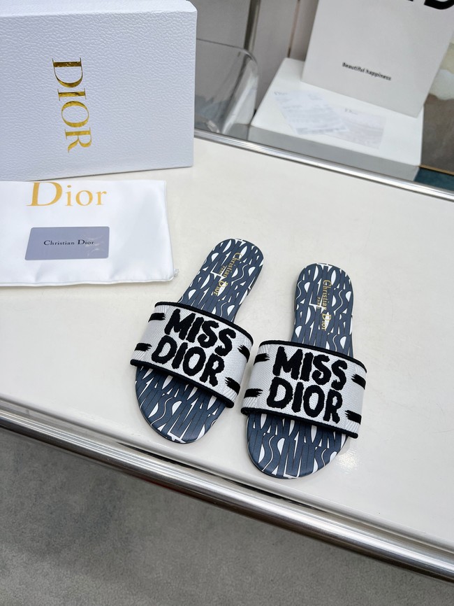 Dior Dway Slide Embroidered Cotton 11281-4