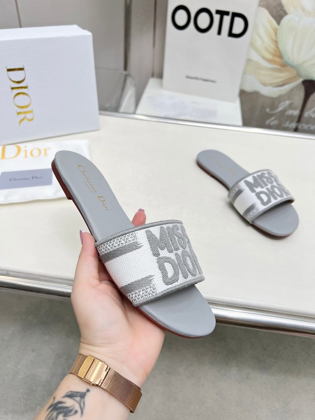 Dior Dway Slide Embroidered Cotton 11281-9