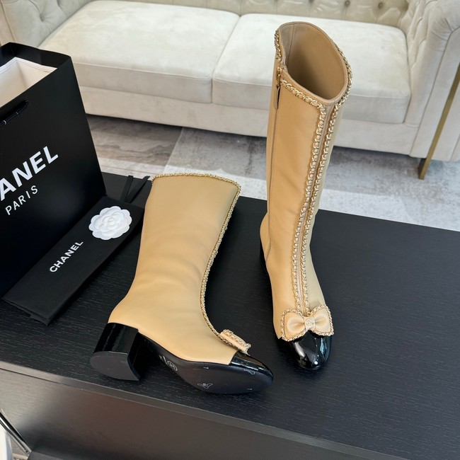 Chanel HIGH BOOTS Lambskin heel 5.5CM 55206-1