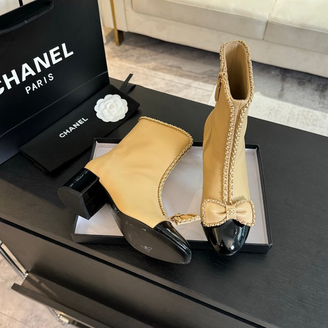 Chanel SHORT BOOTS Lambskin heel 5.5CM 55206-6