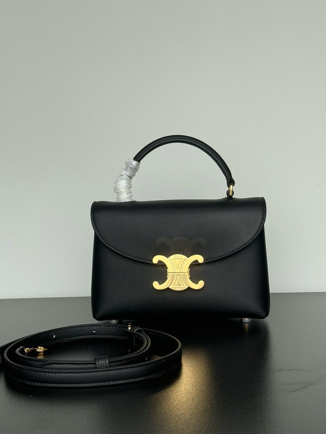 CELINE TEEN NINO BAG IN SUPPLE CALFSKIN 118113 black