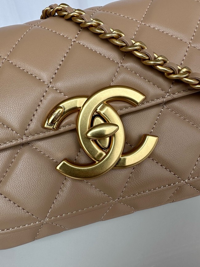 CHANEL MINI FLAP BAG AS5026 Dark Beige