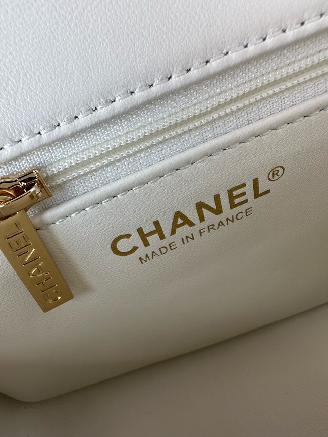 CHANEL MINI FLAP BAG AS5026 white