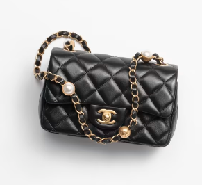 CHANEL 24B MINI FLAP BAG AS4947 black