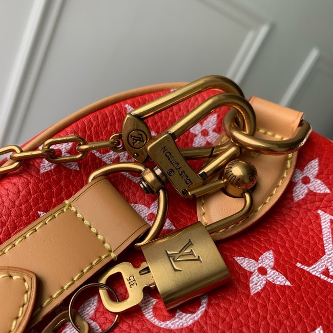 Louis Vuitton NEW Speedy P9 Bandouliere 25 M11561 red