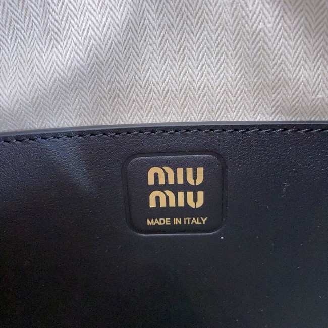 MIU MIU Original Leather Top Handle Bag 5BC151 black