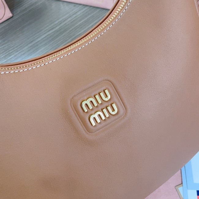 MIU MIU Original Leather Top Handle Bag 5BC151 brown