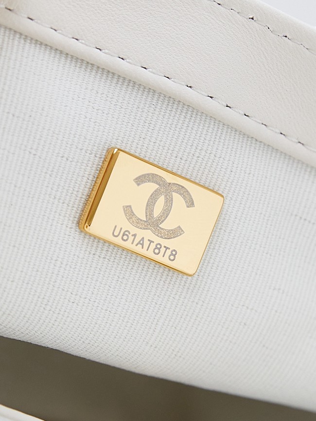 CHANEL 24B MINI FLAP BAG AS4946 White