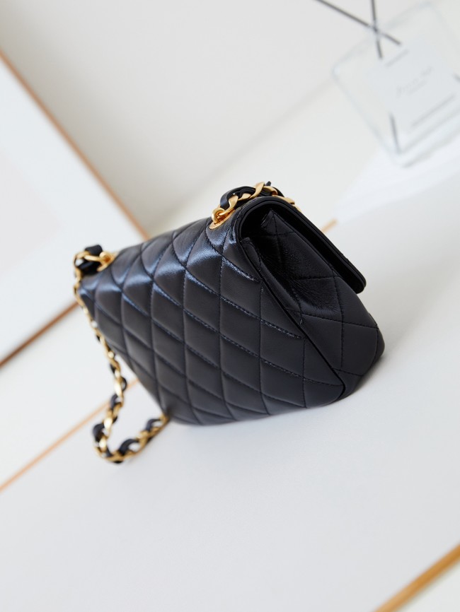 CHANEL 24B SMALL FLAP BAG AS5123 BLACK