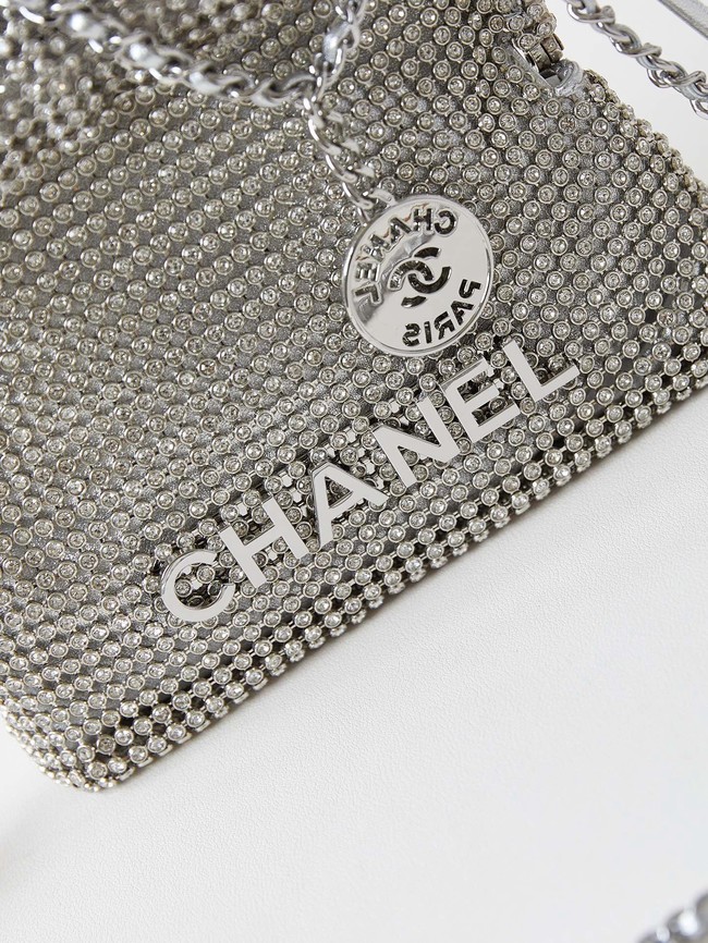 CHANEL EVENING BAG AS4894 Silver