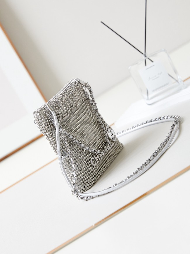 CHANEL EVENING BAG AS4894 Silver