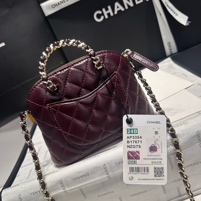 CHANEL MINI SHOPPING BAG AS5131 Burgundy