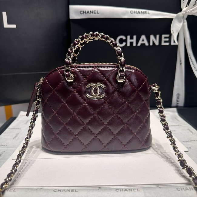 CHANEL MINI SHOPPING BAG AS5131 Burgundy