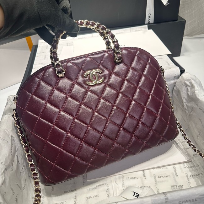 CHANEL SMALL SHOPPING BAG AS3969 Burgundy