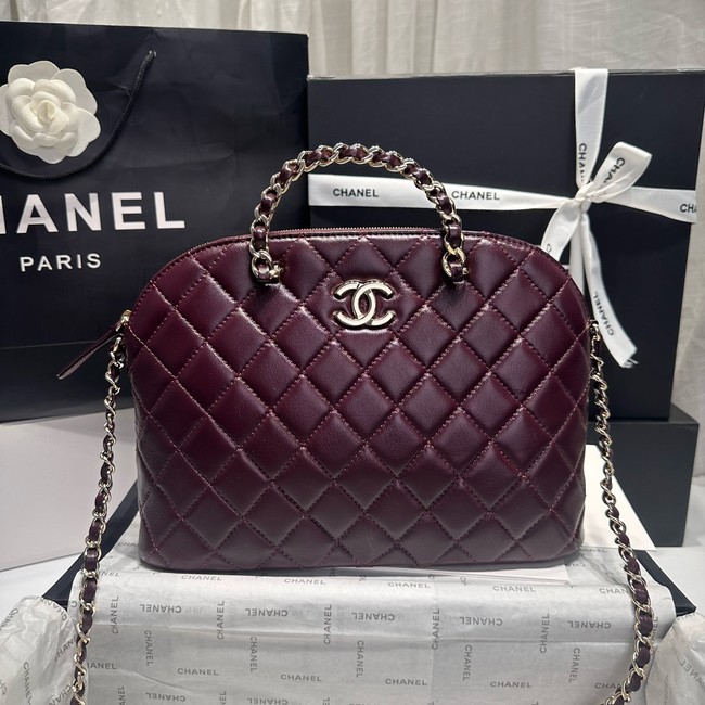 CHANEL SMALL SHOPPING BAG AS3969 Burgundy