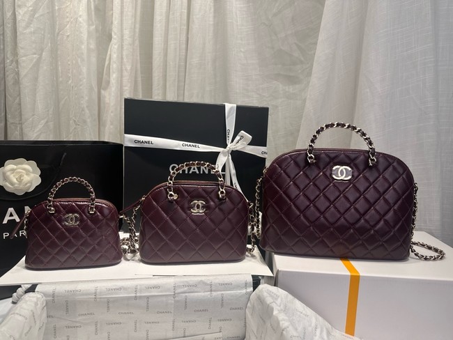 CHANEL SMALL SHOPPING BAG AS3969 Burgundy