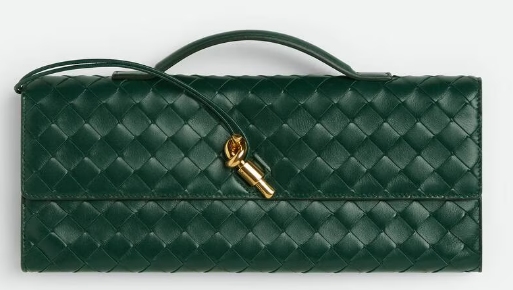 Bottega Veneta Long Clutch Andiamo With Handle 741511 Emerald green