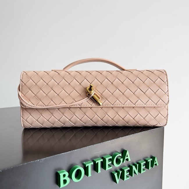 Bottega Veneta Long Clutch Andiamo With Handle 741511 pink