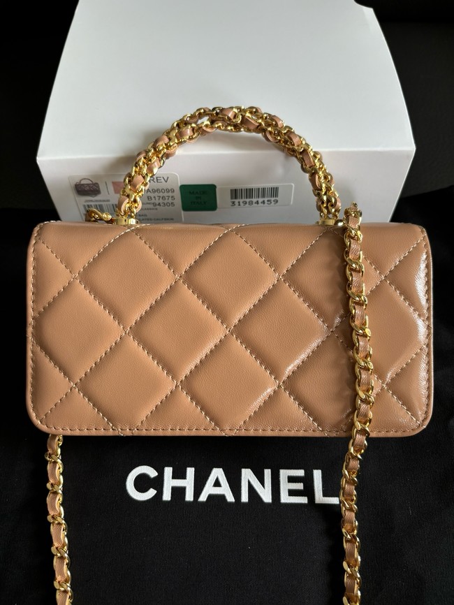 CHANEL CLUTCH WITH CHAIN AP3954 Dark Beige